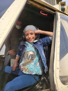 السيسي حقق حلمها.. بطلة مؤسسة أهل مصر للتنمية ترتدي زى عسكري وتستقل طائرة حربية 3 IMG 20211207 WA0051