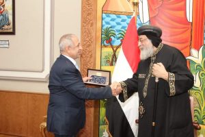 بالصور.. قداسة البابا تواضروس الثاني يستقبل رئيس الأكاديمية العربية للعلوم والتكنولوجيا والنقل البحري 1 FB IMG 1645575315528