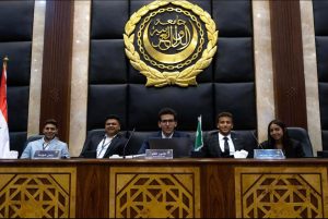 نادى الشباب العربى بالأكاديمية البحرية ينفذ نموذج محاكاه الجامعة العربية 1 IMG 20220717 WA0009 1