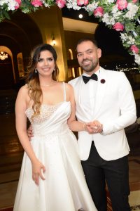 بالصور .. الإعلامية شيماء البهنساوى ورجل الأعمال أحمد العتر يحتفلان بعقد قرانهما بمسجد المشير 1 IMG 20220911 WA0042 1