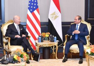 عاجل بالصور.. رئاسة الجمهورية تكشف كواليس لقاء الرئيس السيسي مع بايدن 1 FB IMG 1668183003787 1