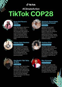 بالصور.. تيك توك تعلن التزامها بالاستدامة ومحو الأمية البيئية في COP28 2 20231205 114918