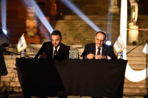 بالصور.. المقاولون العرب توقع عقود شراكة استراتيجية مع العتال 1 FB IMG 1712189533380