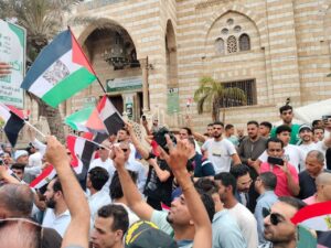 بالصور.. تظاهرات حاشدة بميدان الحصري دعمًا للقضية الفلسطينية 4 IMG 20240510 WA0036