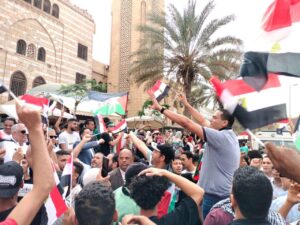 بالصور.. تظاهرات حاشدة بميدان الحصري دعمًا للقضية الفلسطينية 1 IMG 20240510 WA0042